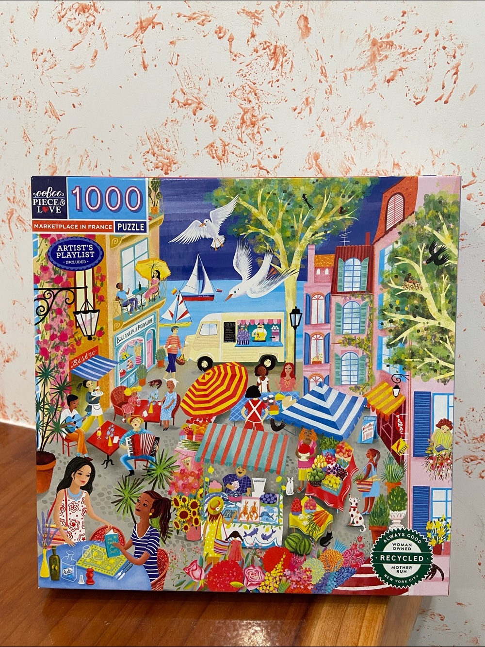Eeboo Marketplace in France - 1000 Piece Puzzle